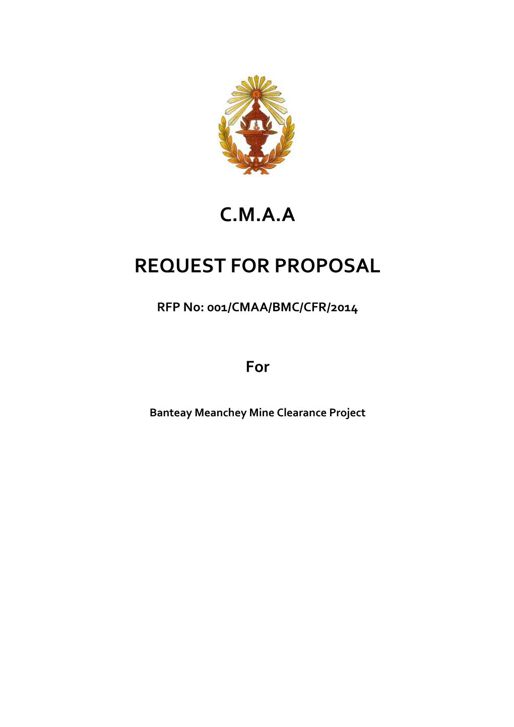 C.M.A.A Request for Proposal