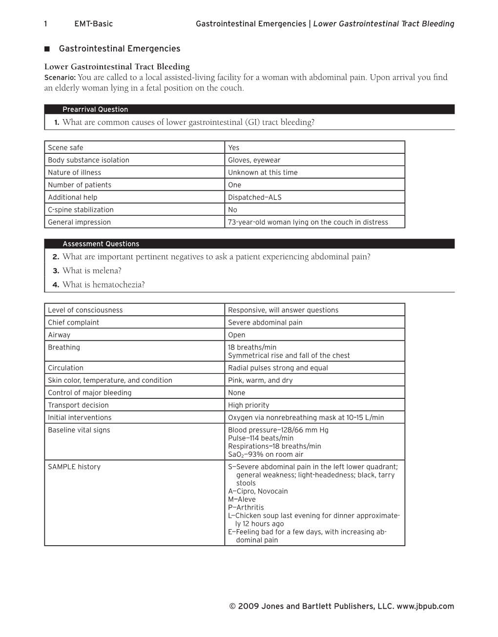 Gastrointestinal Emergencies Lower Gastrointestinal Tract Bleeding