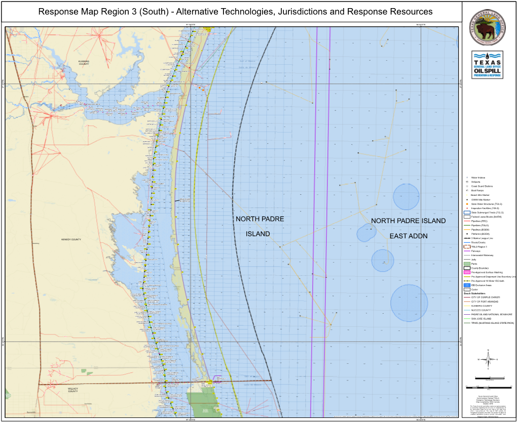 Response Map Region 3 (South) - Alternative Technologies, Jurisdictions and Response Resources