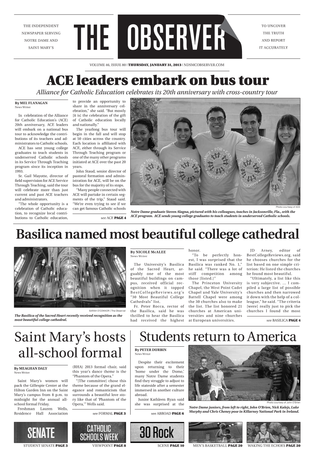 ACE Leaders Embark on Bus Tour Basilica Named Most Beautiful