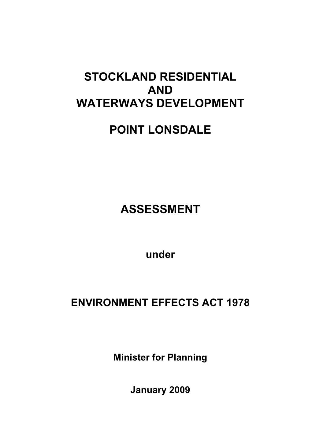 Stockland Residential and Waterways Development