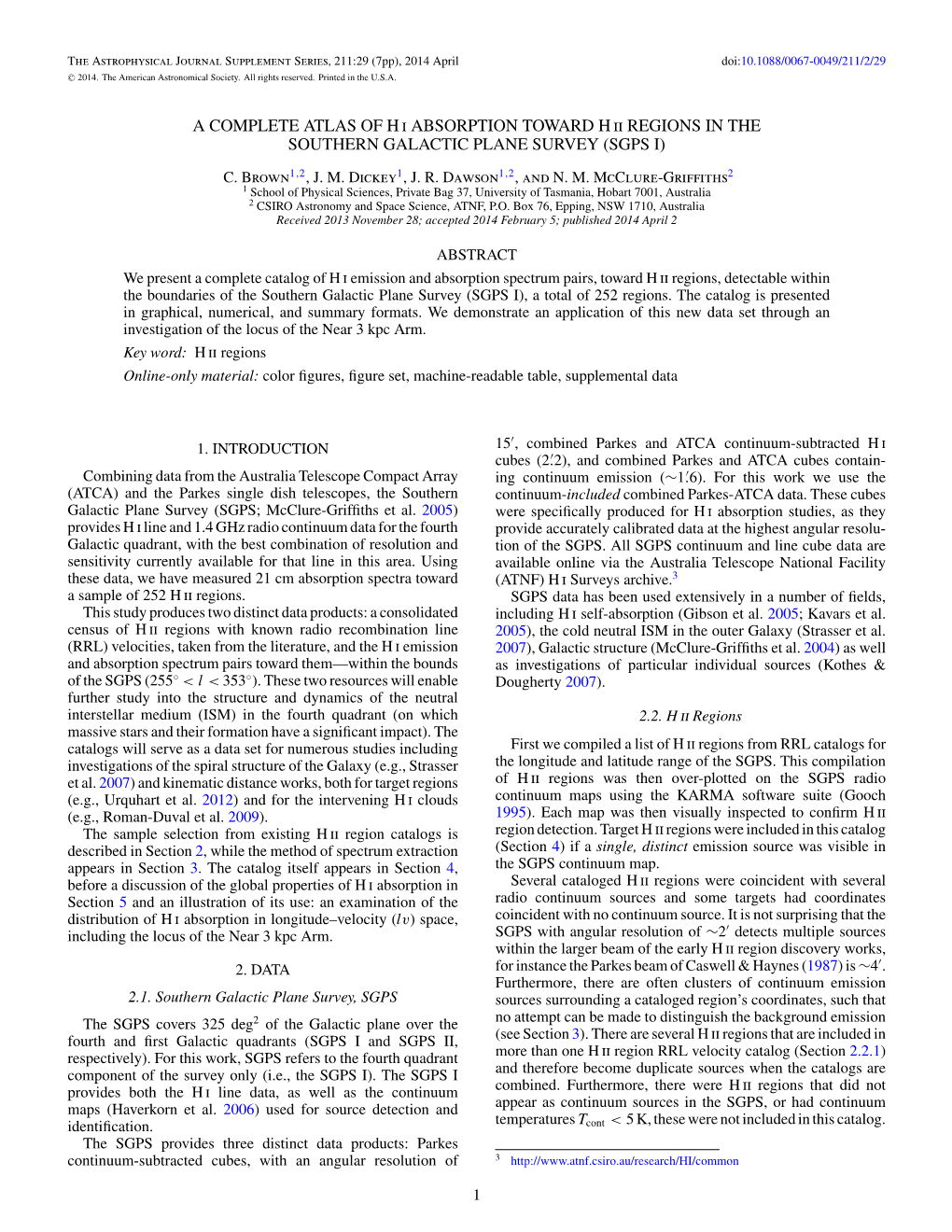 A Complete Atlas of Hi Absorption Toward Hii Regions