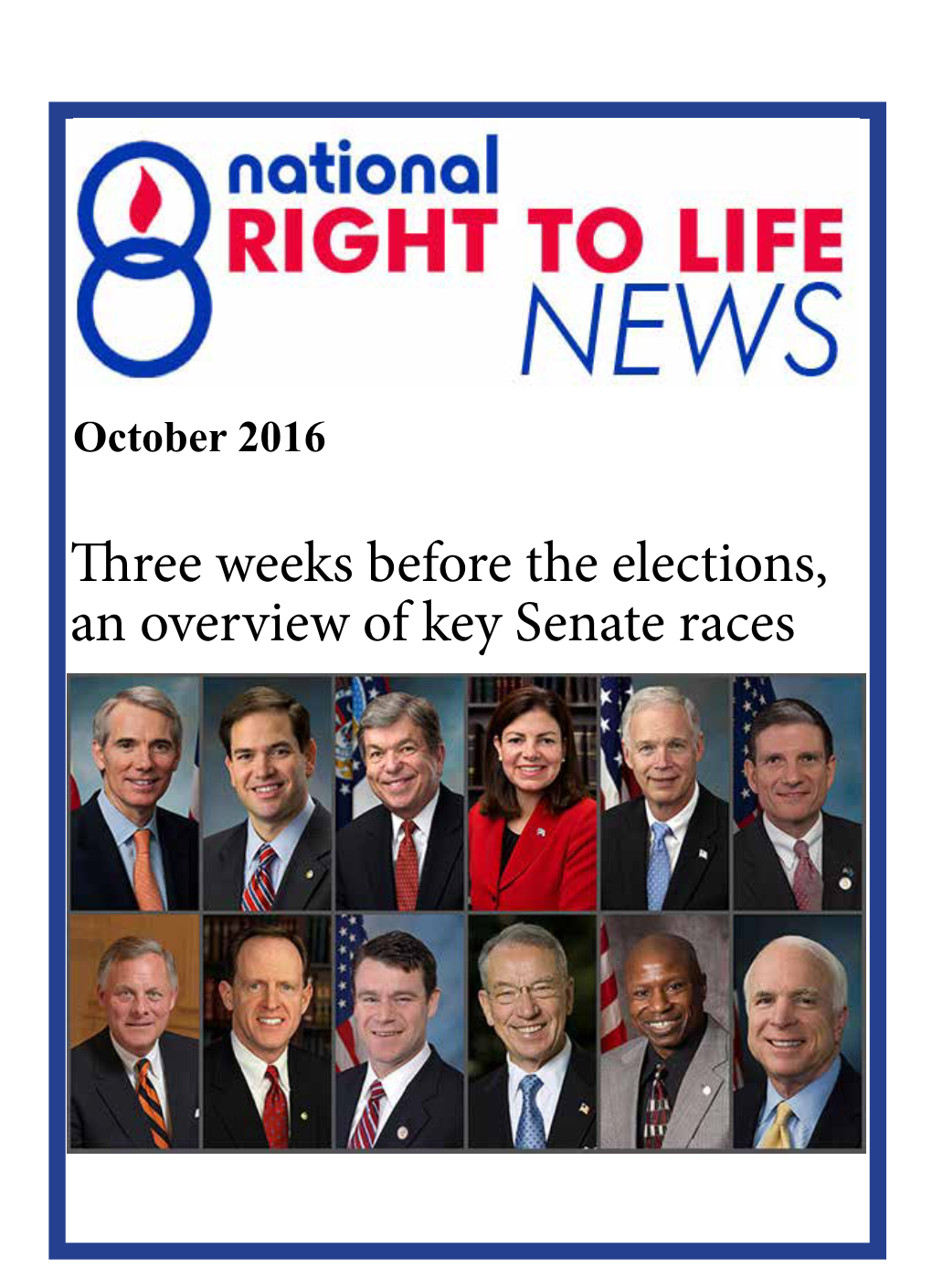 Three Weeks Before the Elections, an Overview of Key Senate Races