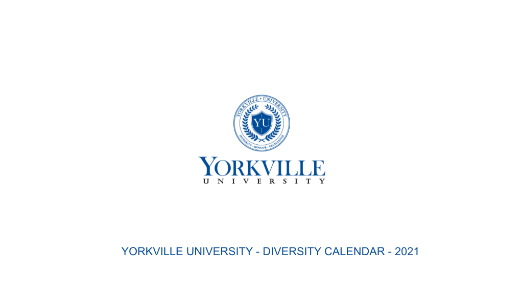 Diversity Calendar