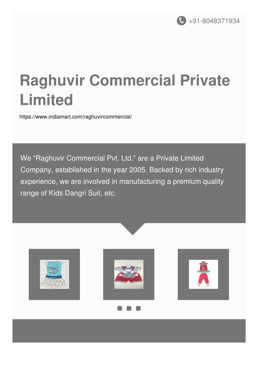 Raghuvir Commercial Private Limited