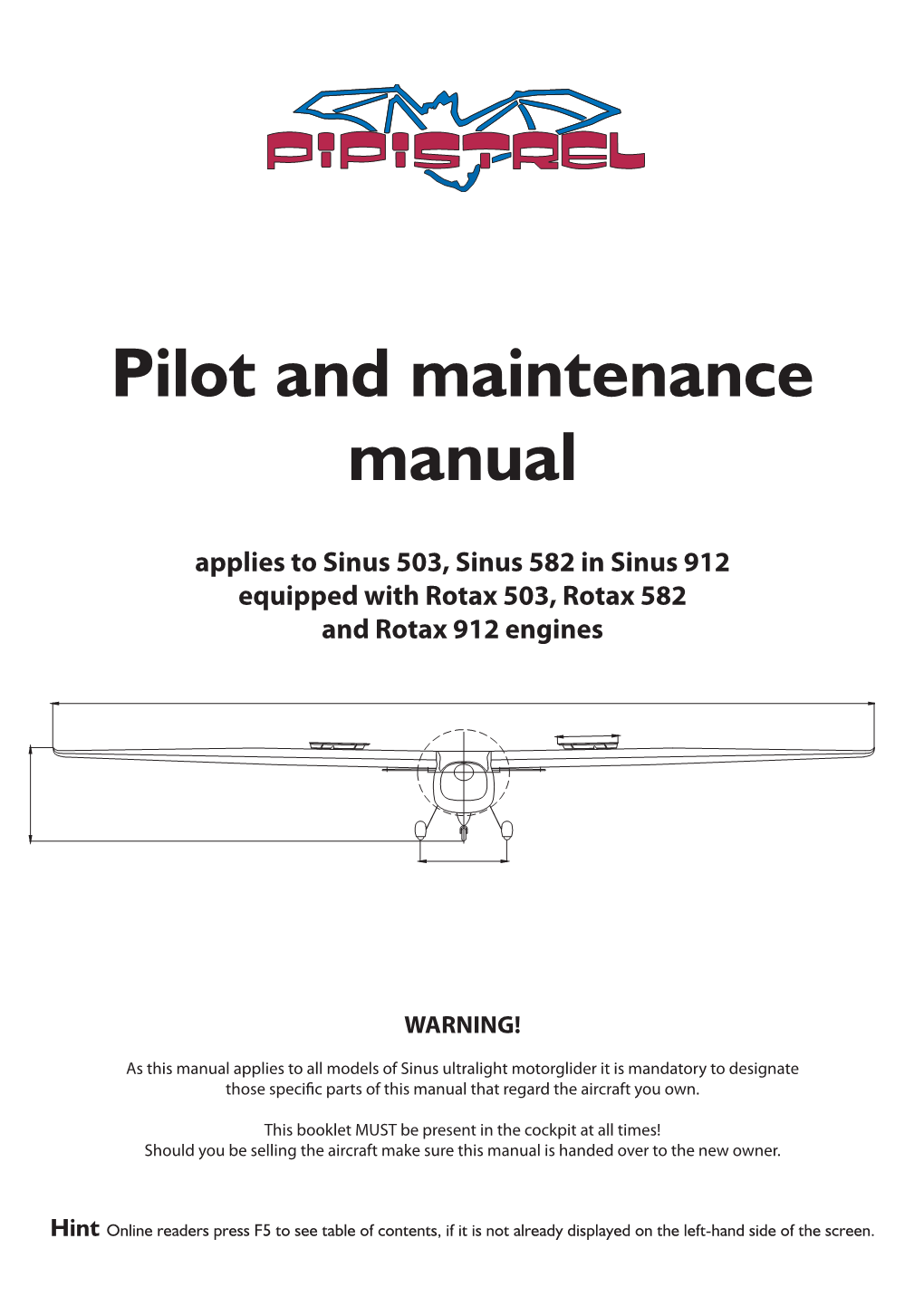 Pilot and Maintenance Manual
