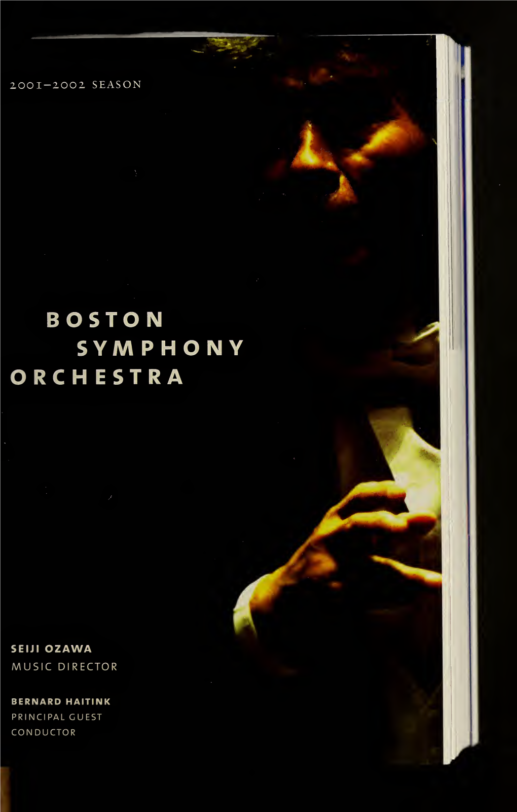 Boston Symphony Orchestra Concert Programs, Season 121, 2001-2002, Subscription, Volume 01