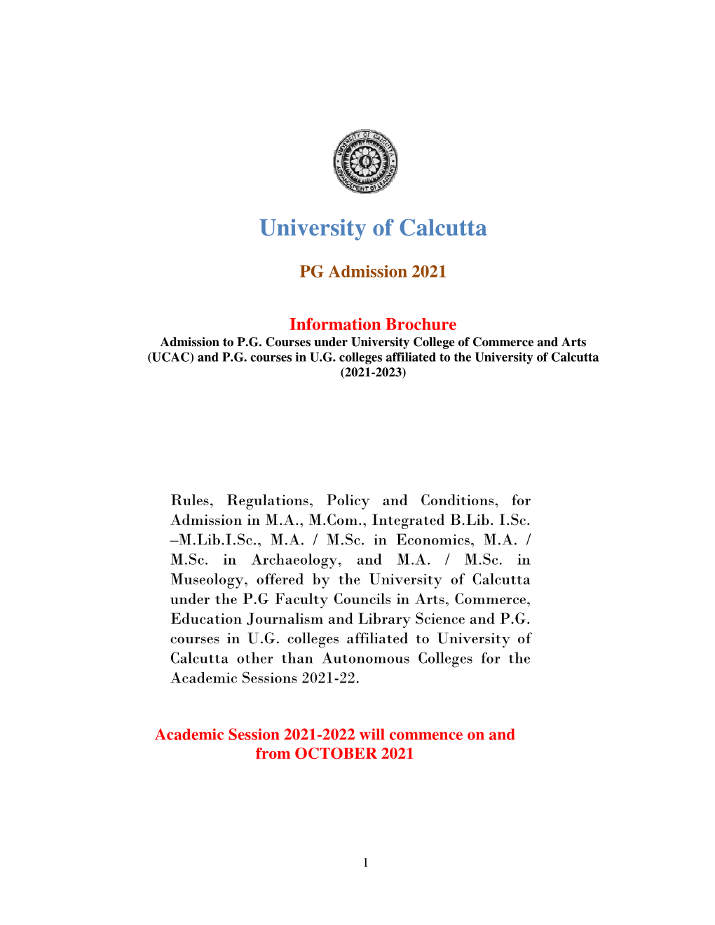 University of Calcutta