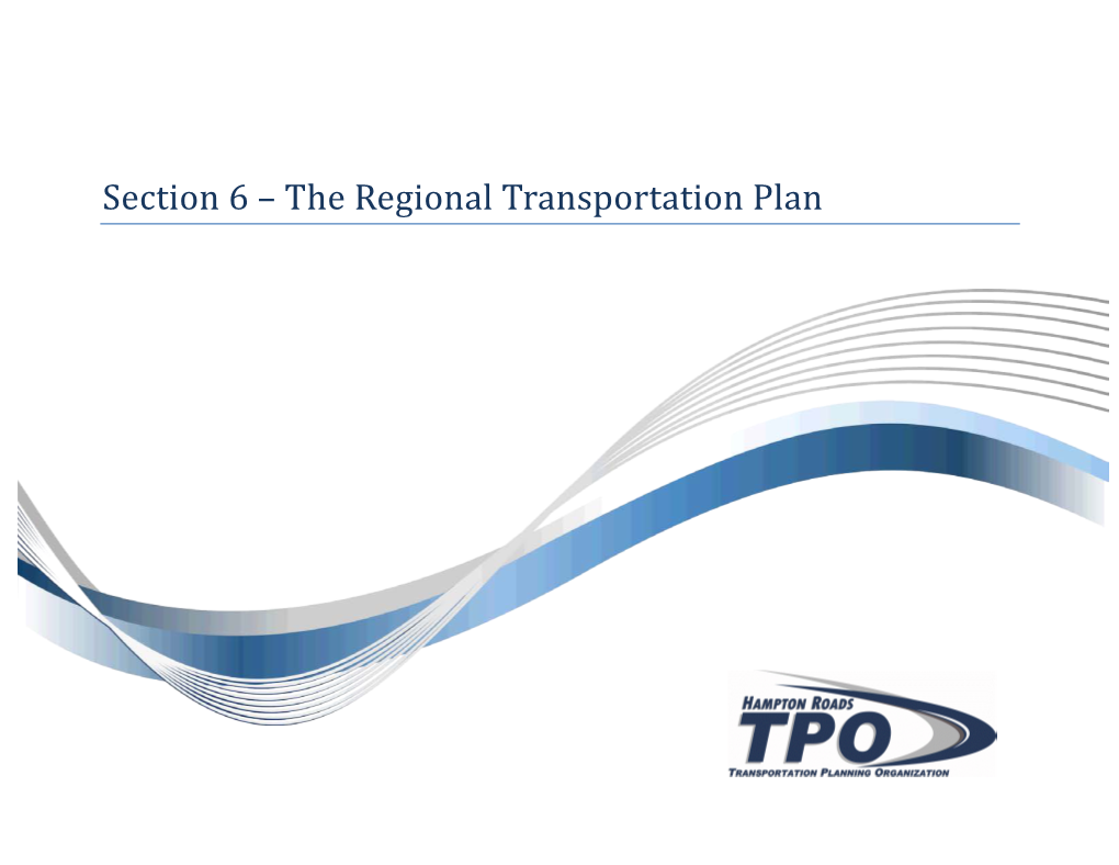 The Regional Transportation Plan