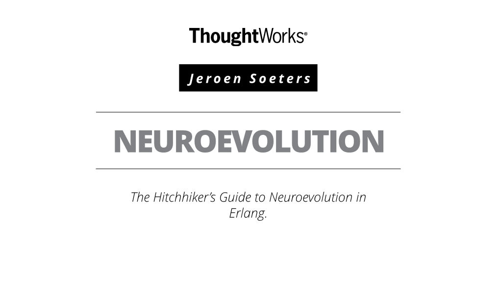 Neuroevolution