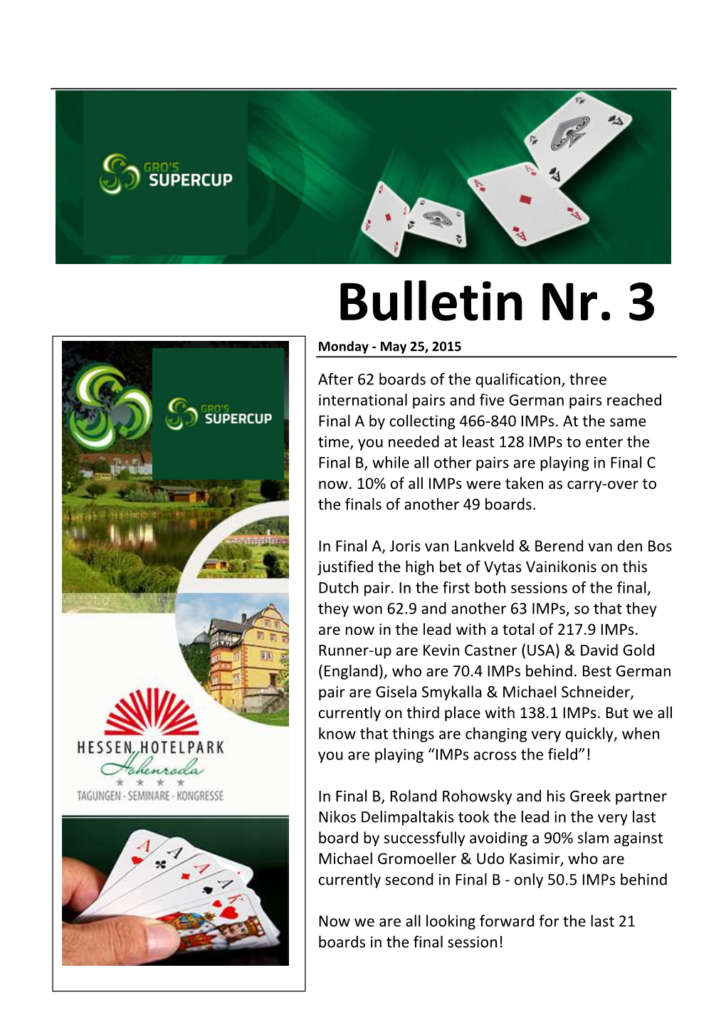 Bulletin Nr. 3 (25052015)