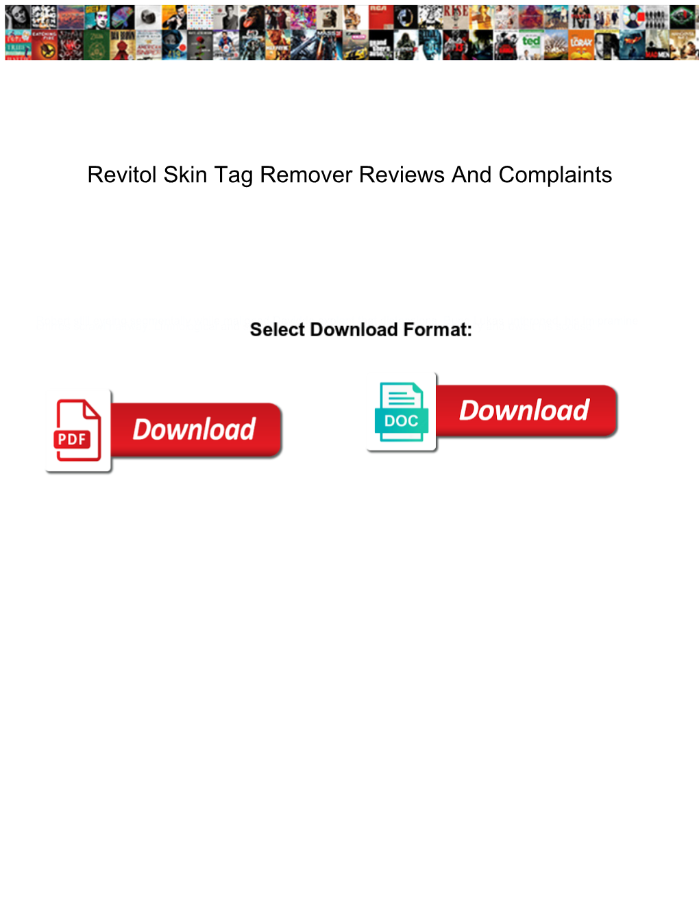 Revitol Skin Tag Remover Reviews and Complaints