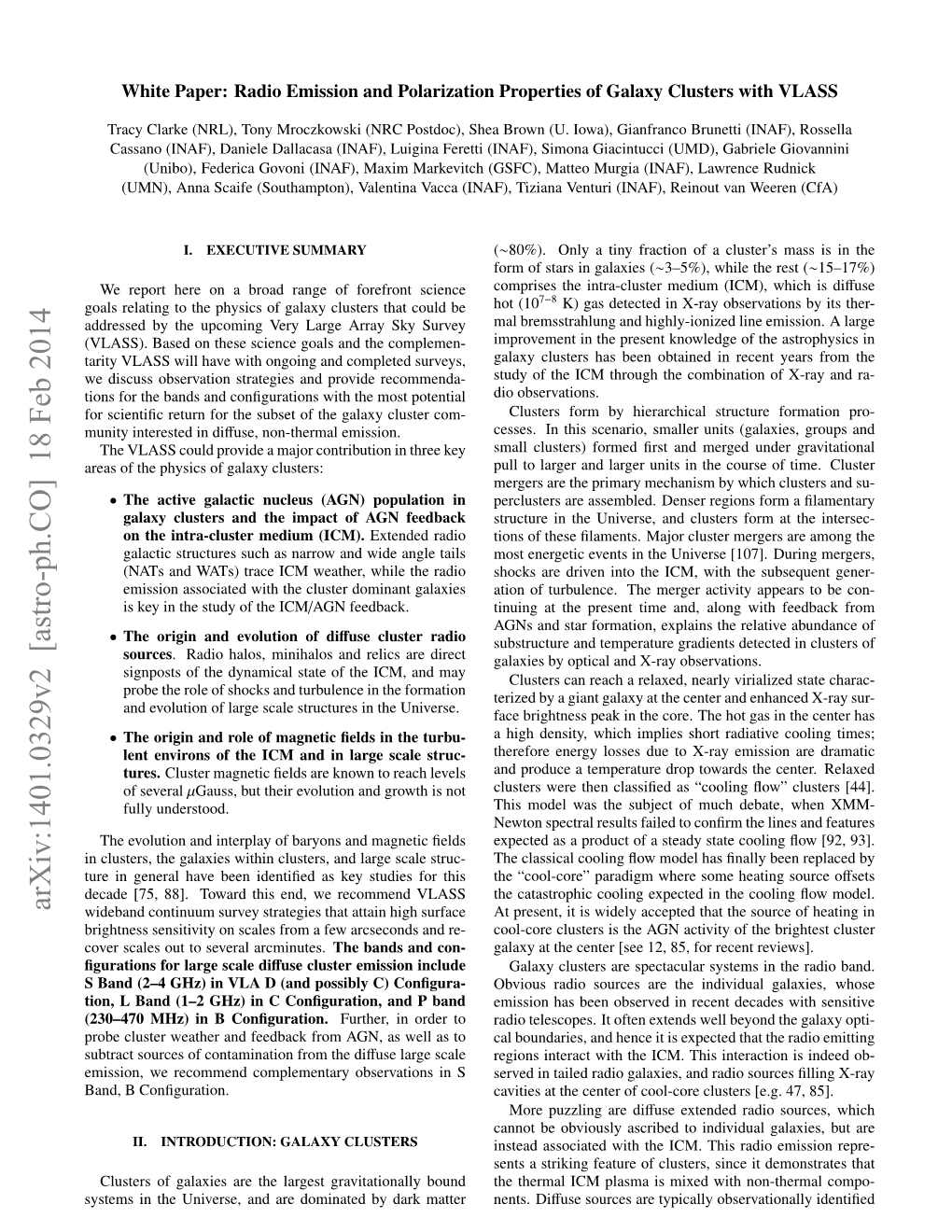 Arxiv:1401.0329V2 [Astro-Ph.CO] 18 Feb 2014