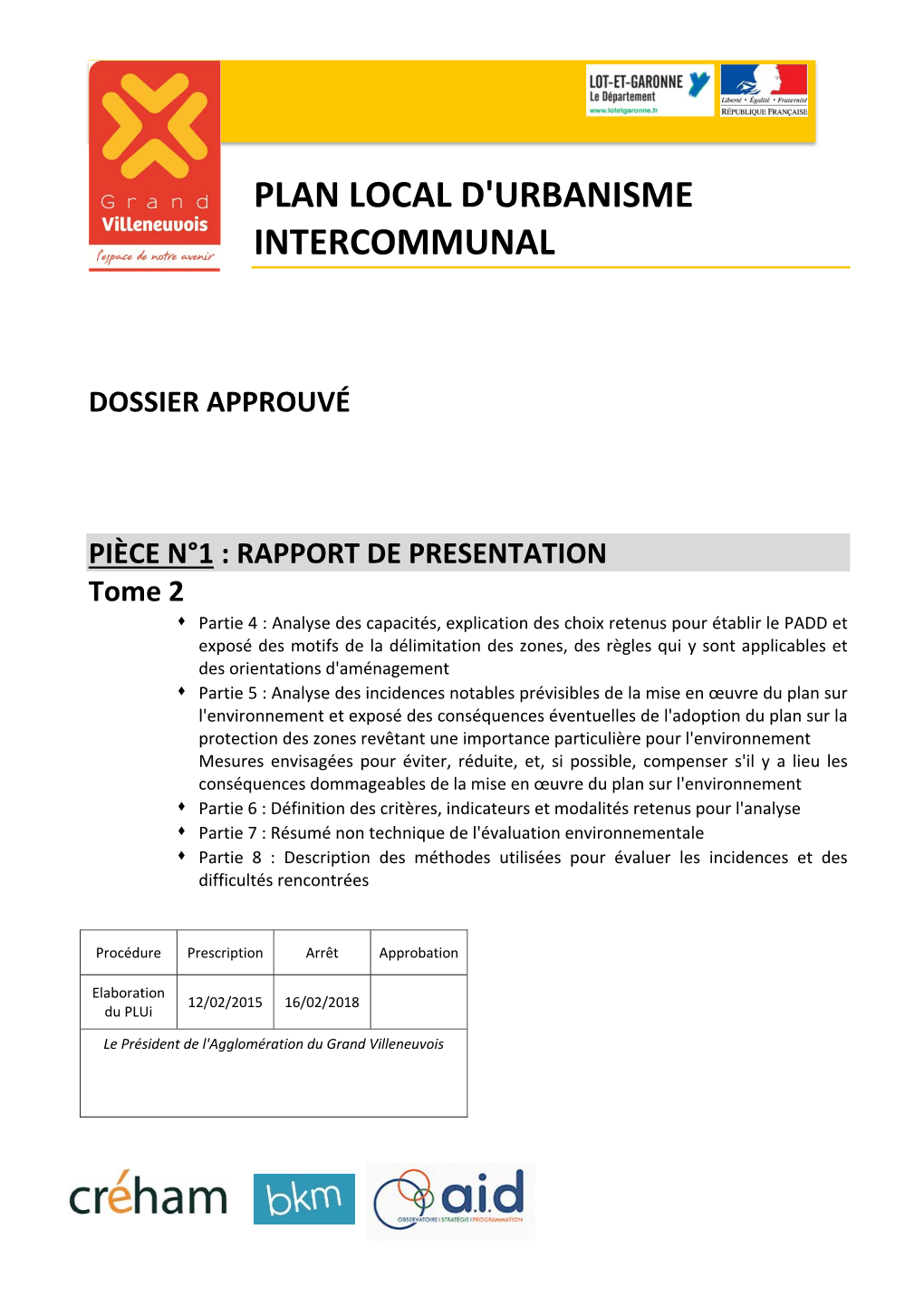 Plan Local D'urbanisme Intercommunal