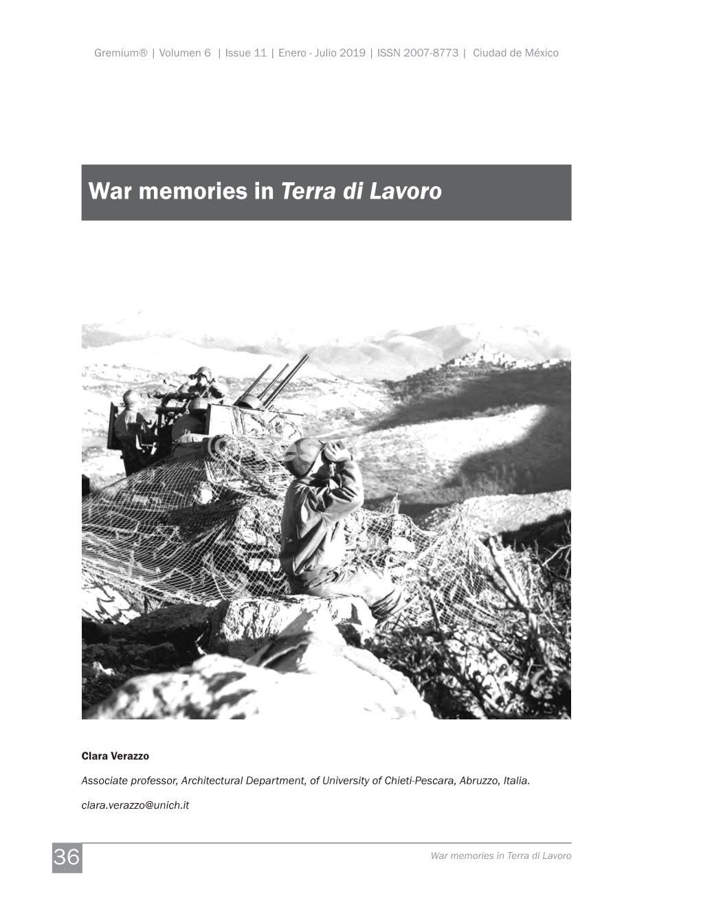 War Memories in Terra Di Lavoro