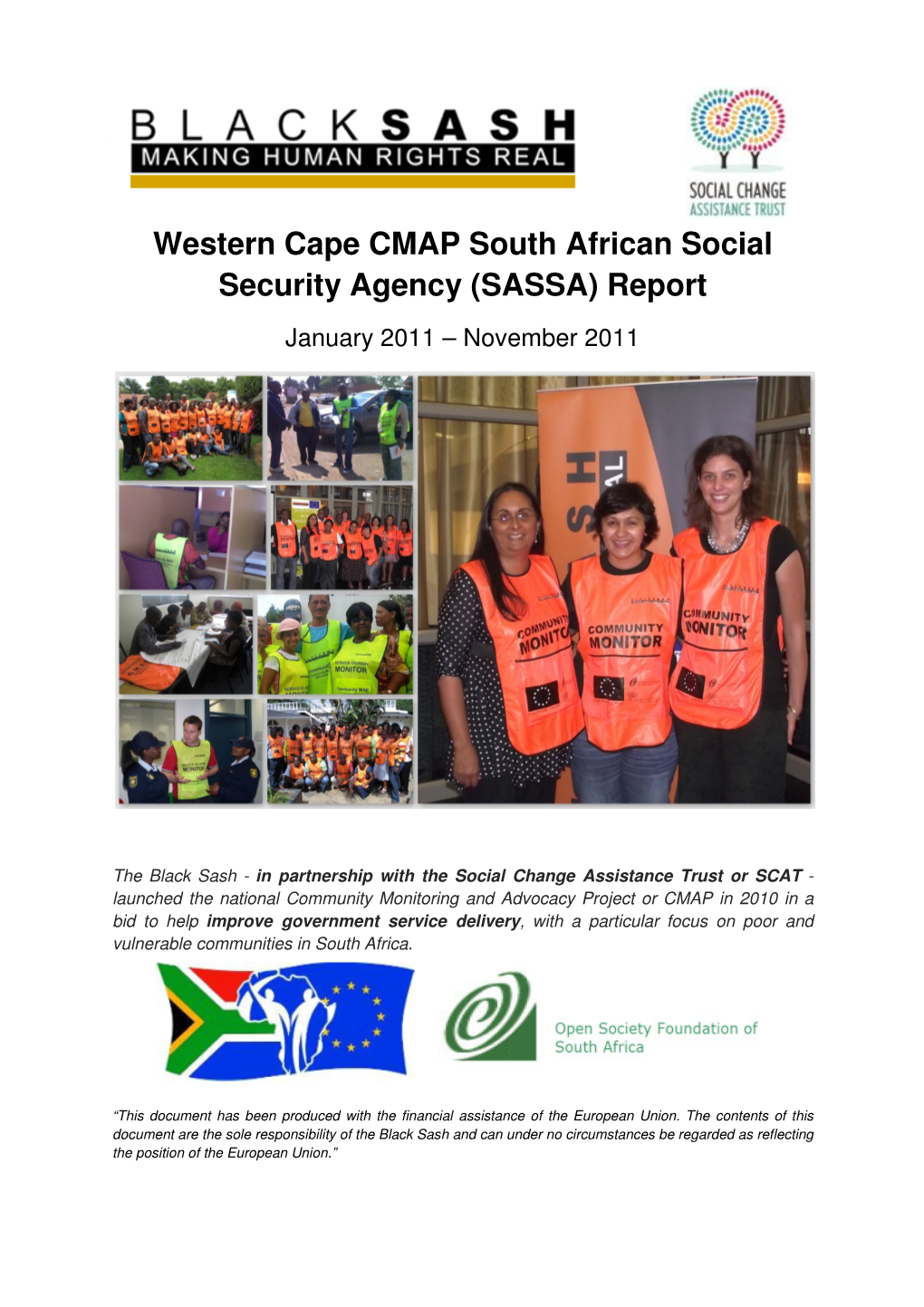 SASSA) Report January 2011 – November 2011