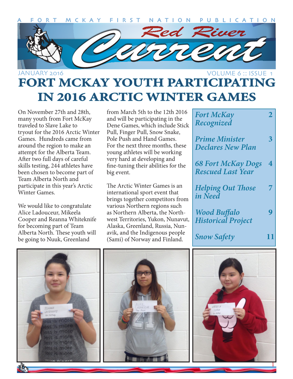 Fort Mckay Youth Participating in 2016 Arctic