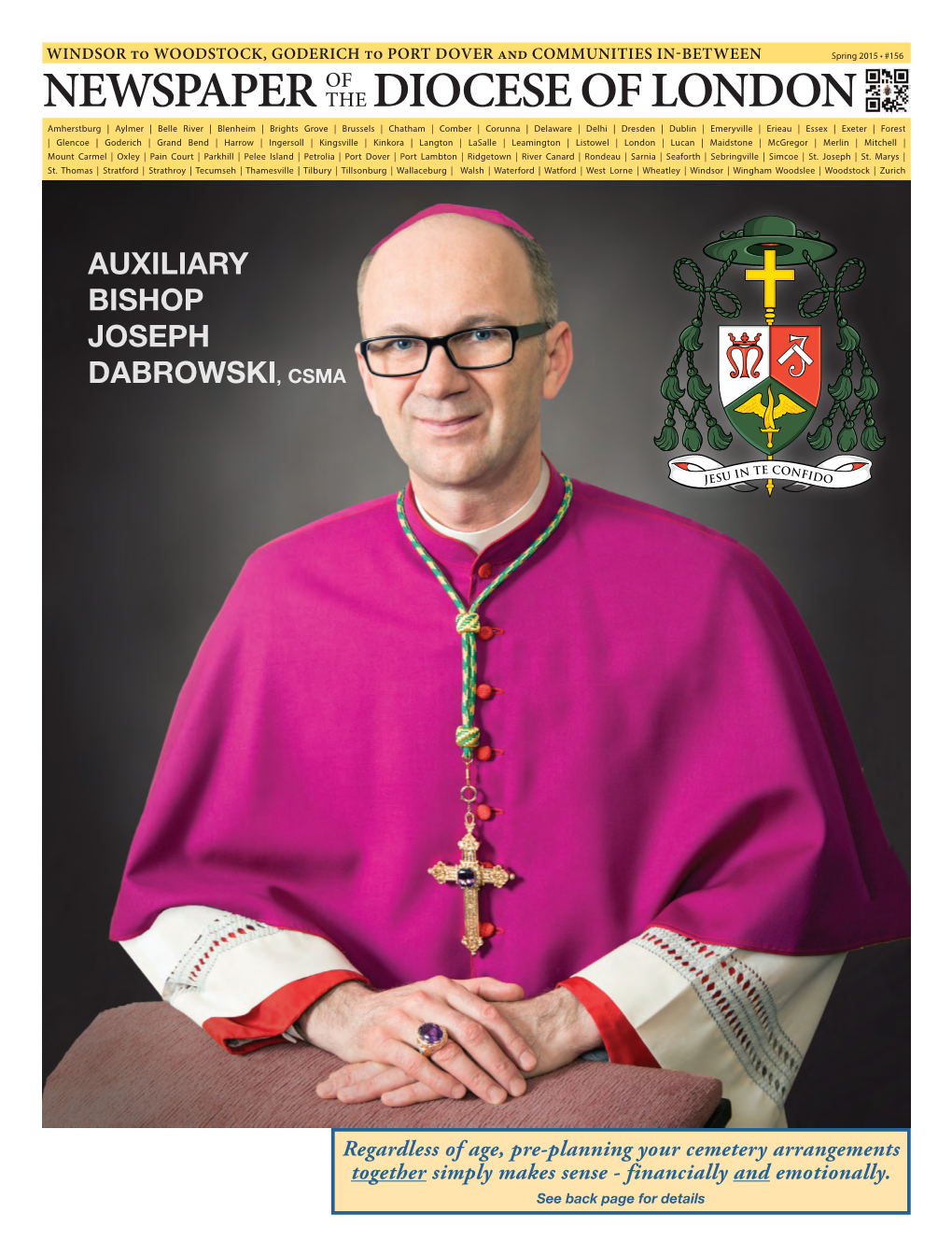 Auxiliary Bishop Joseph Dabrowski, Csma