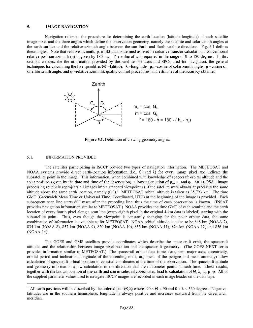 These Angles. Note That Relative Azimuth, 3, in В3 Data Is Defined As Used in Radiative Transfer Calculations; Conventional Re