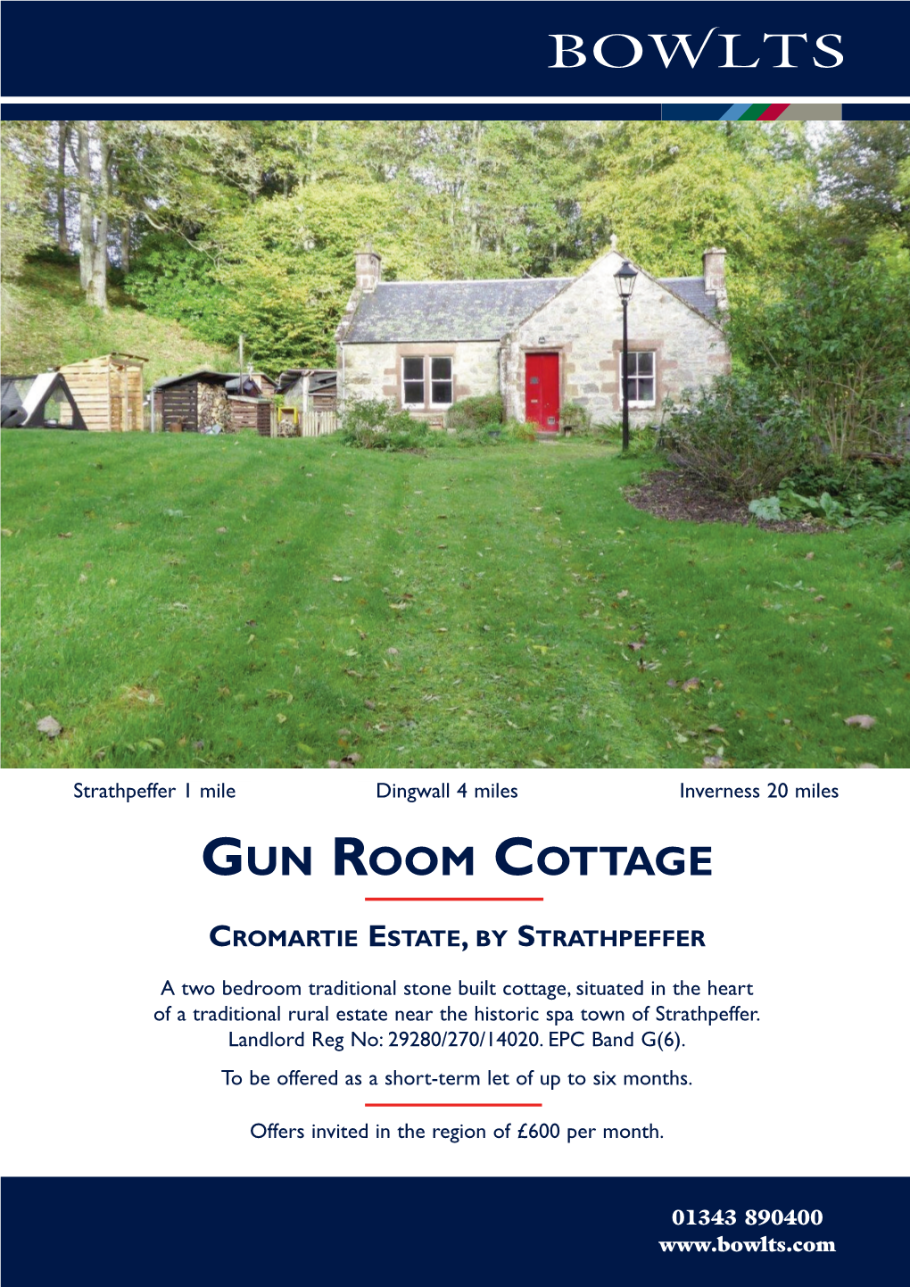 Gun Room Cottage Oct 2020 Ordbreck.Qxd