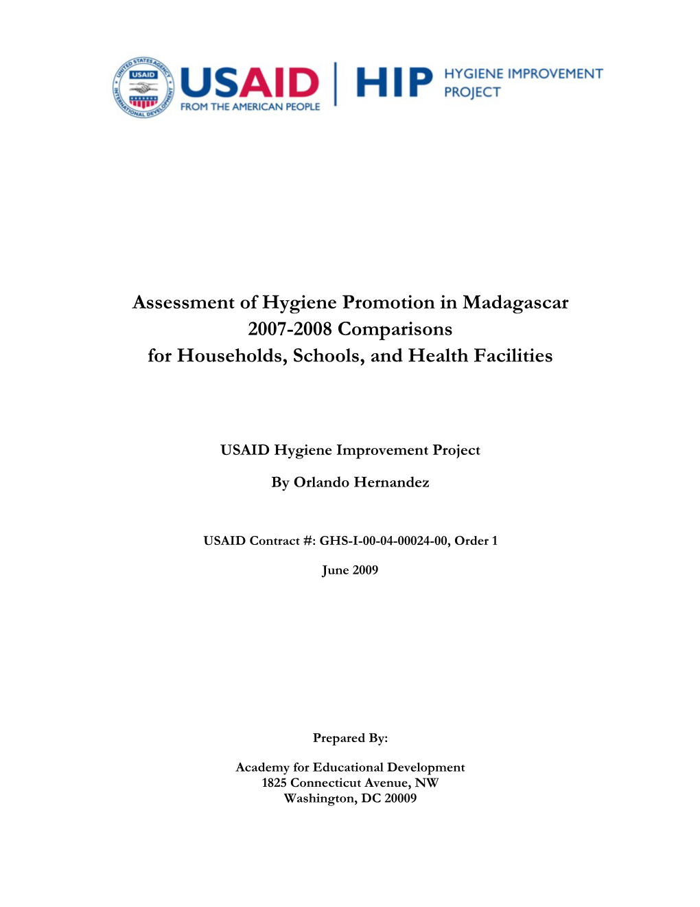 Assessment of Hygiene Promotion in Madagascar 2007-2008.Pdf