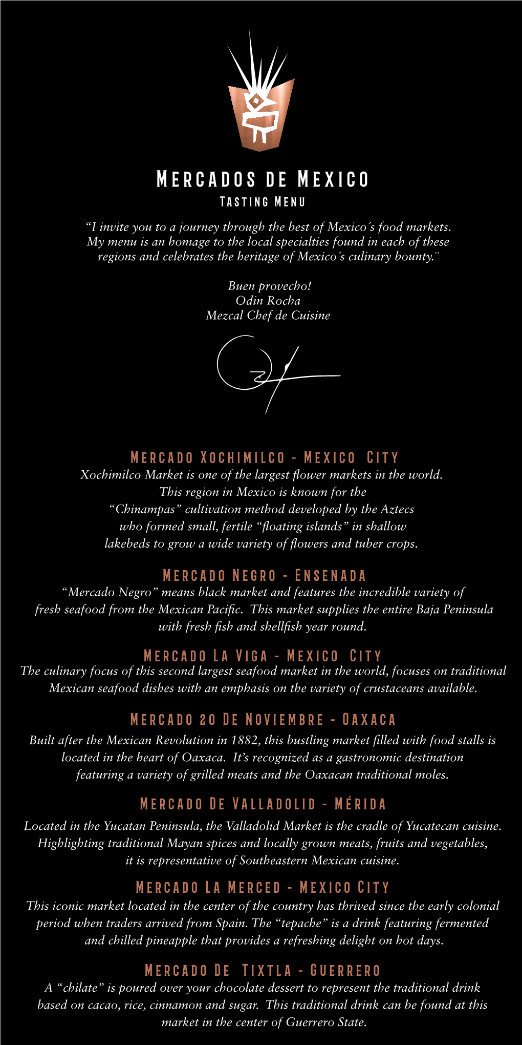 Mercados De Mexico Tasting Menu