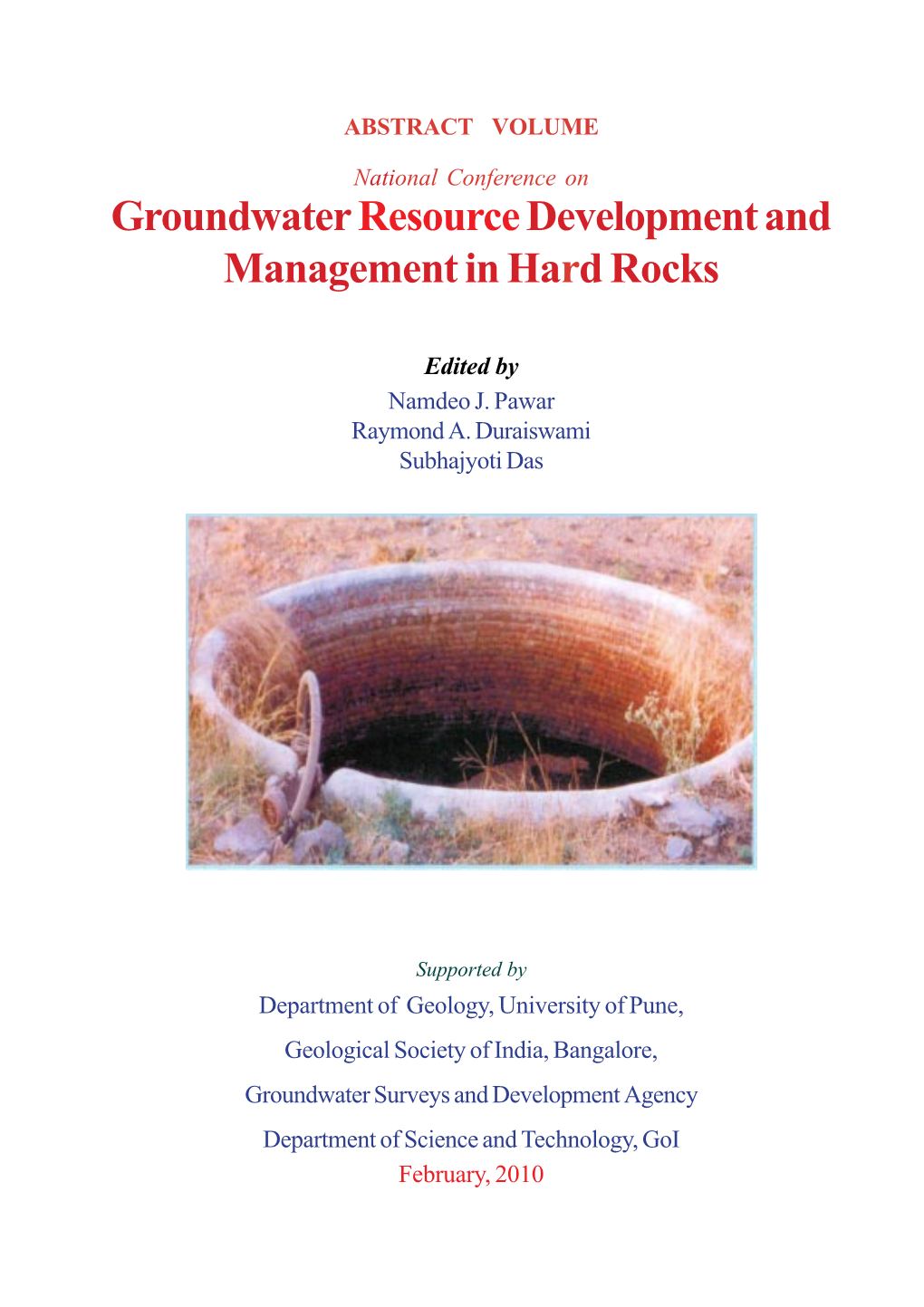 Groundwater Resourcedevelopment and Management in Hard Rocks