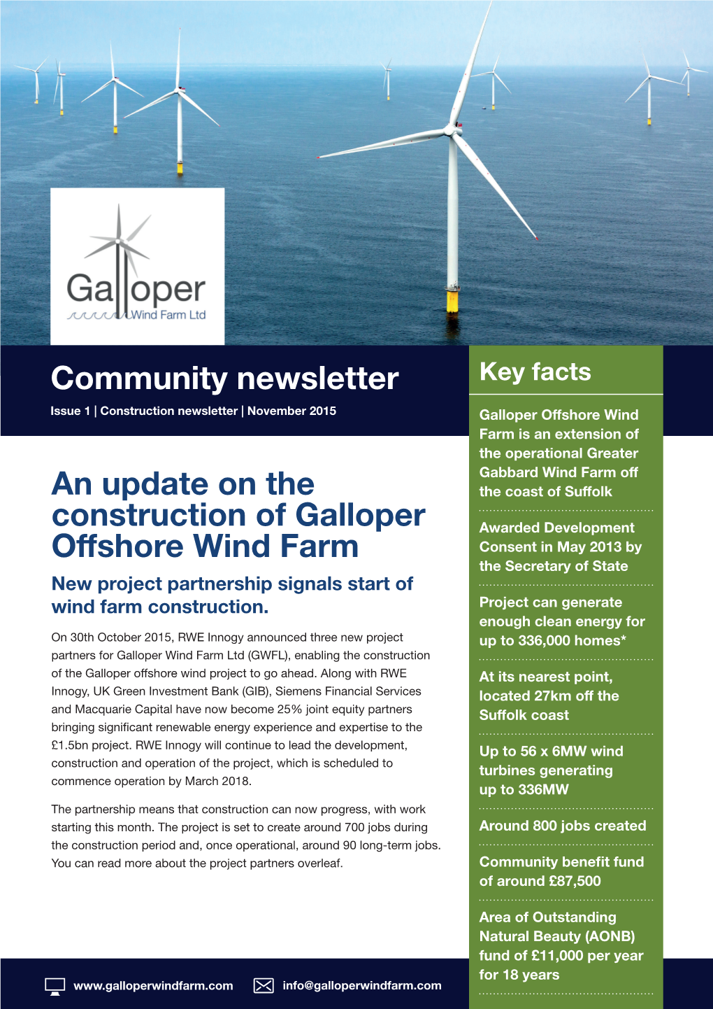 An Update on the Construction of Galloper Offshore Wind Farm