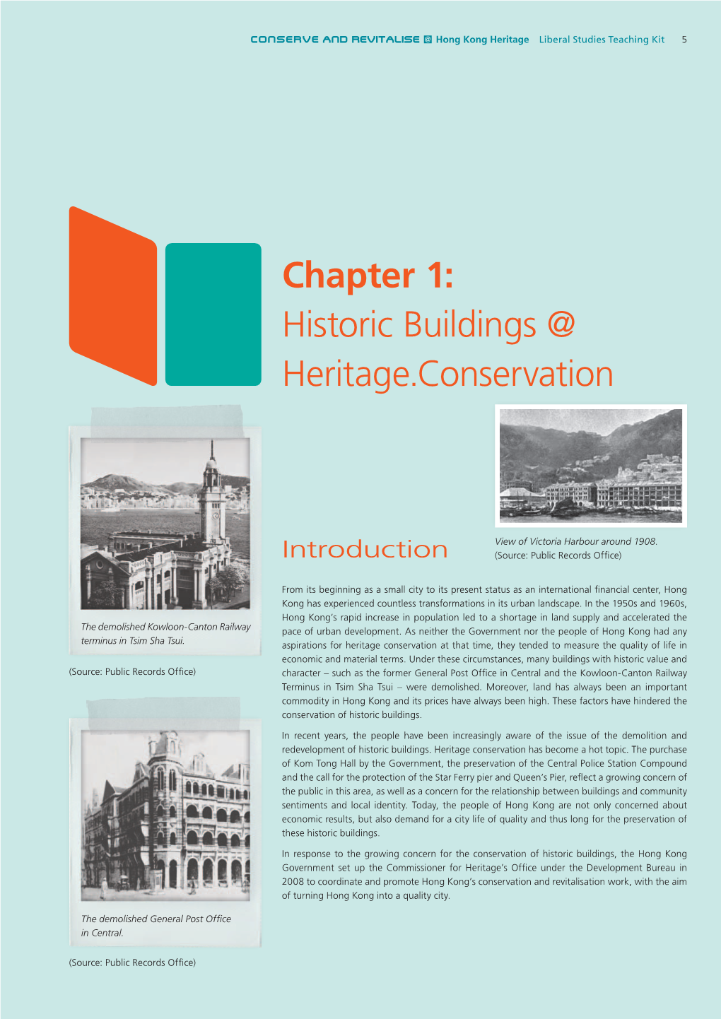 Chapter 1: Historic Buildings @ Heritage.Conservation