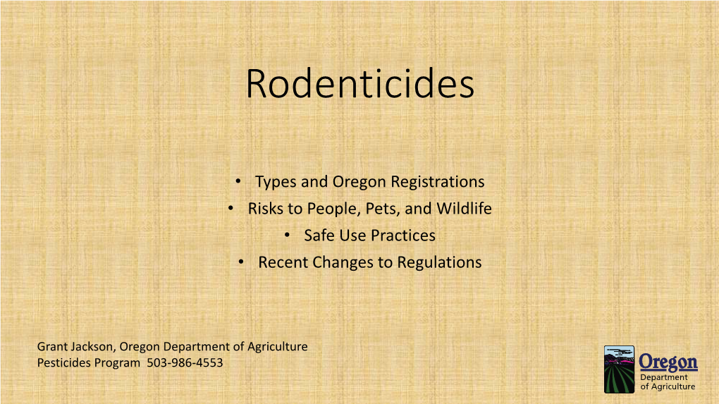 Rodenticides