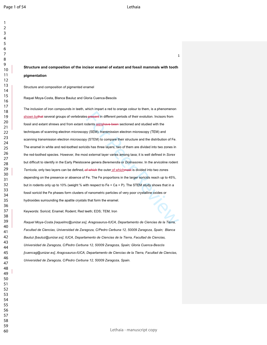 For Peer Review 20 the Carbonates and Phosphates