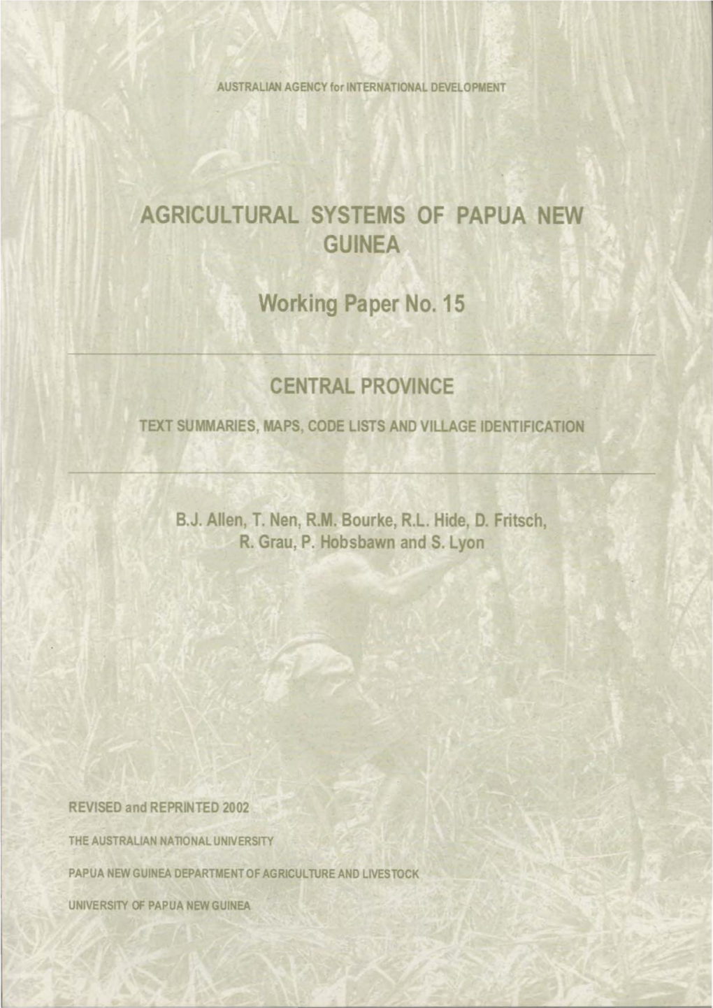 Agricultural Systems of Papua New Guinea