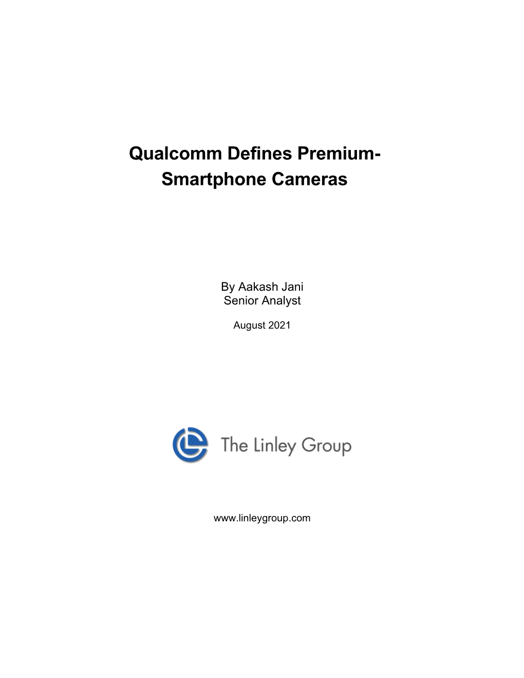 Qualcomm Defines Premium- Smartphone Cameras