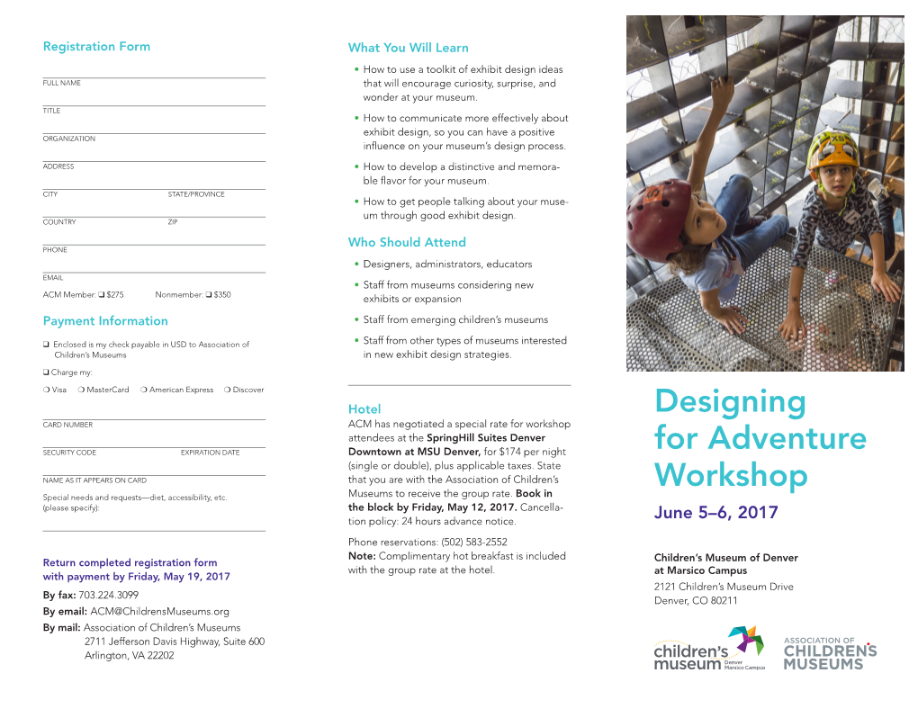 Designing for Adventure Workshop