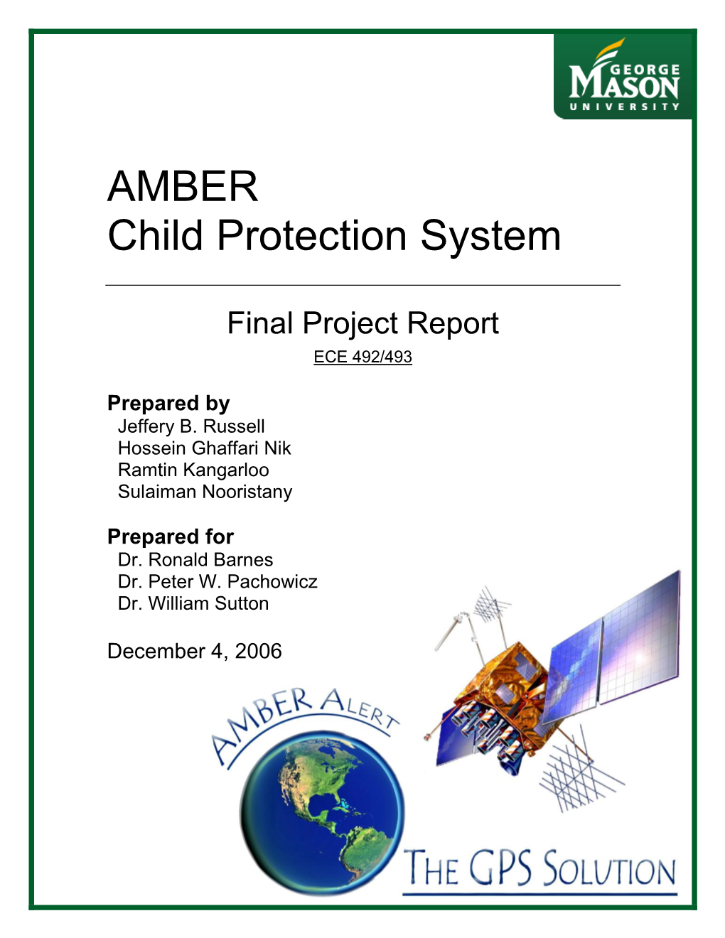 AMBER Child Protection System