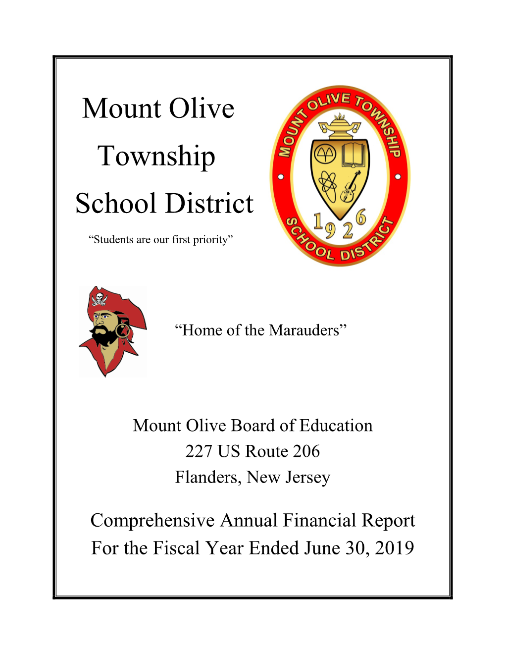 Mount Olive Township School District “Students Are Our First Priority”