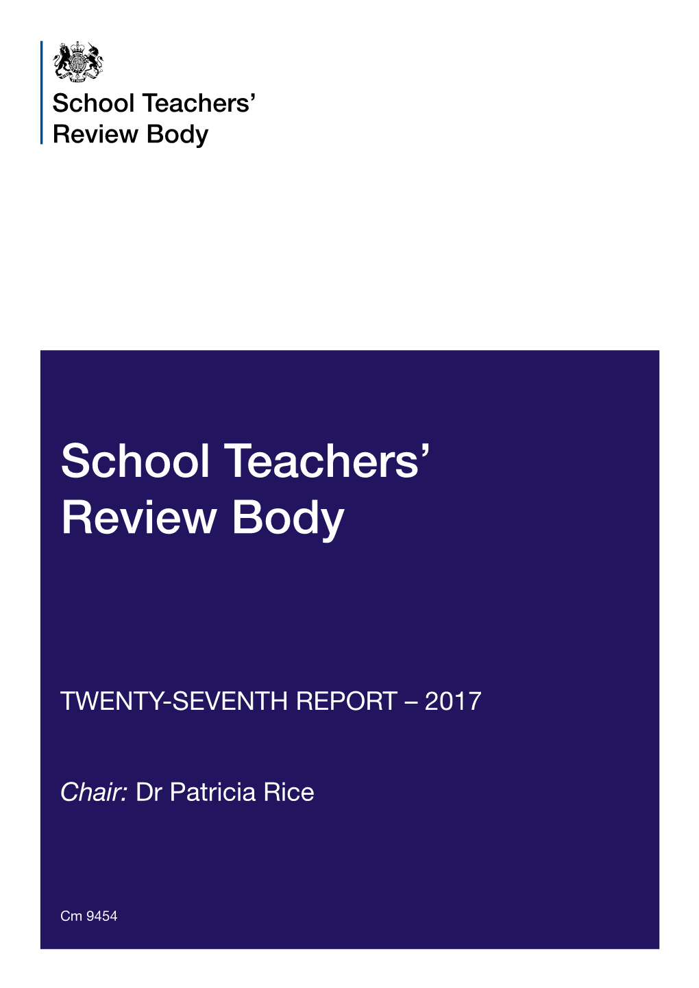 School Teachers Review Body