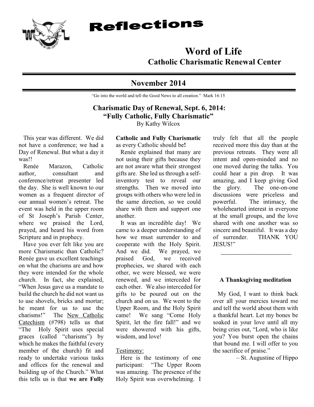 Word of Life Catholic Charismatic Renewal Center