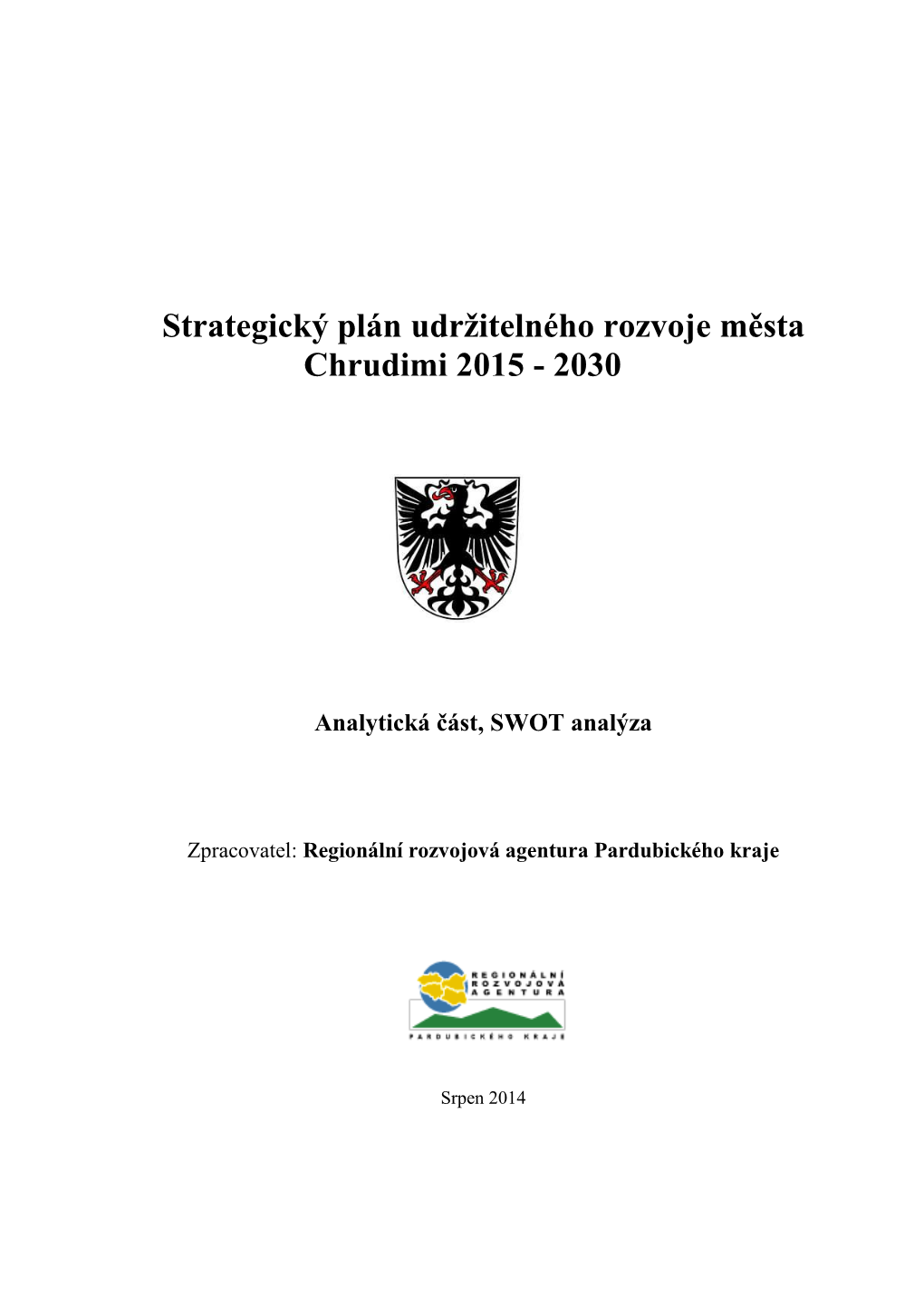 Strategický Plán Udržitelného Rozvoje Města Chrudimi 2015 - 2030