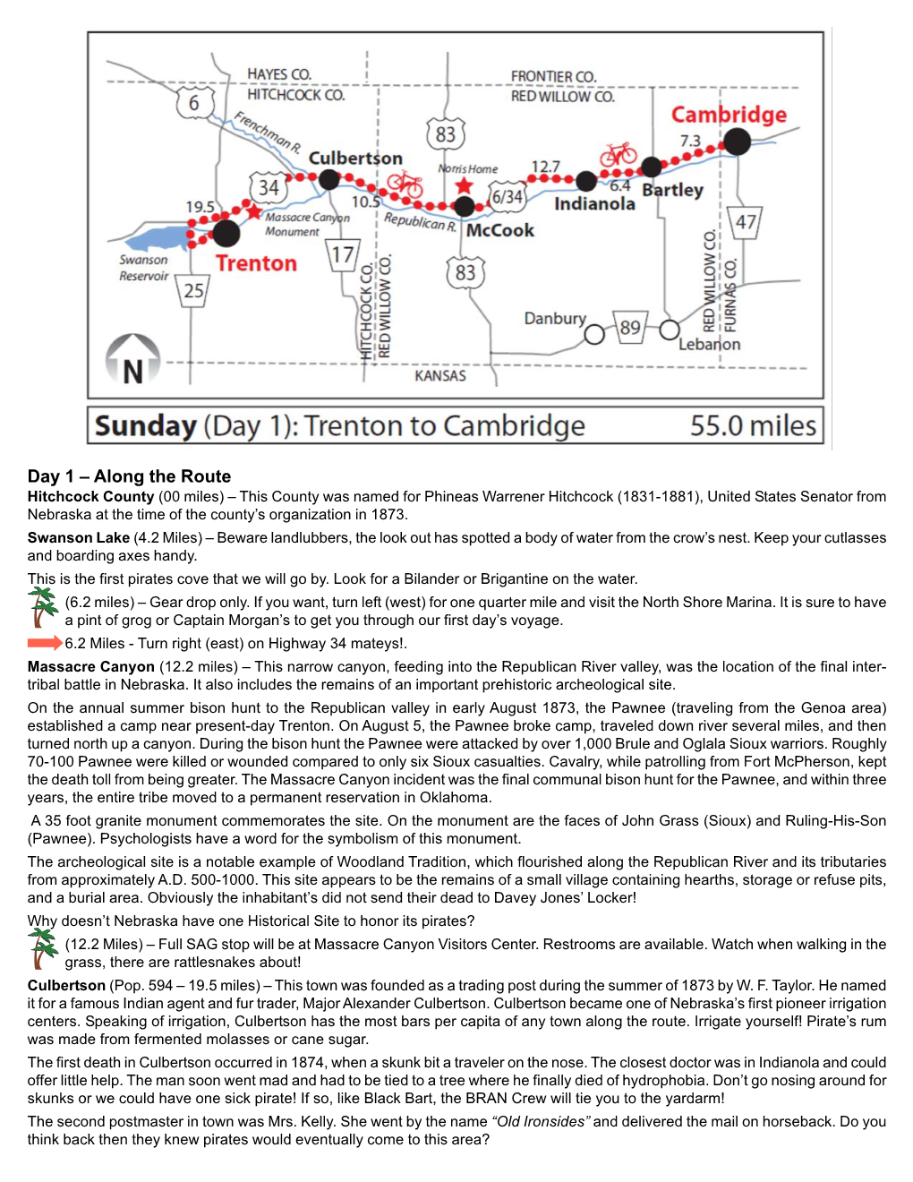 Day 1 – Along the Route