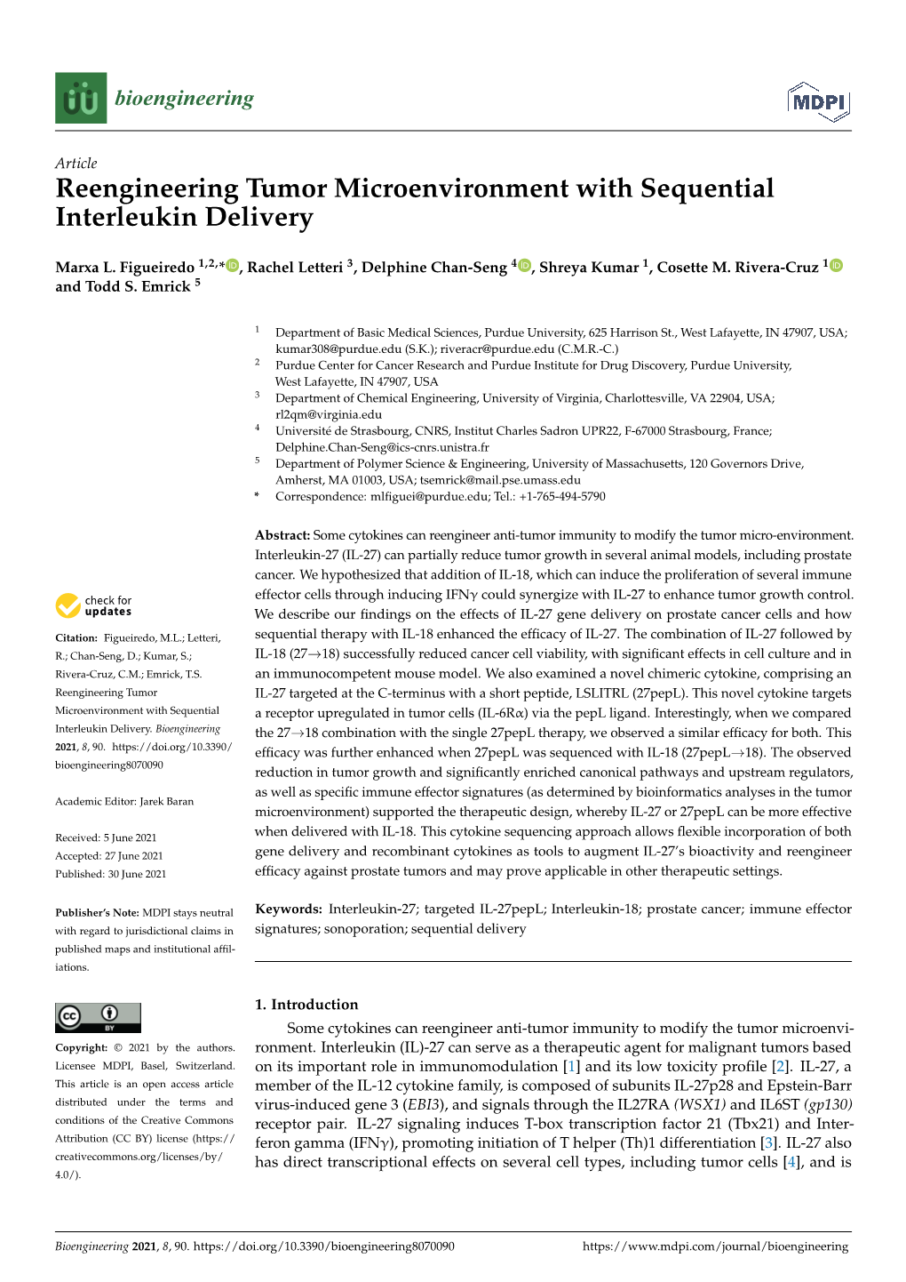 Reengineering Tumor Microenvironment with Sequential Interleukin Delivery