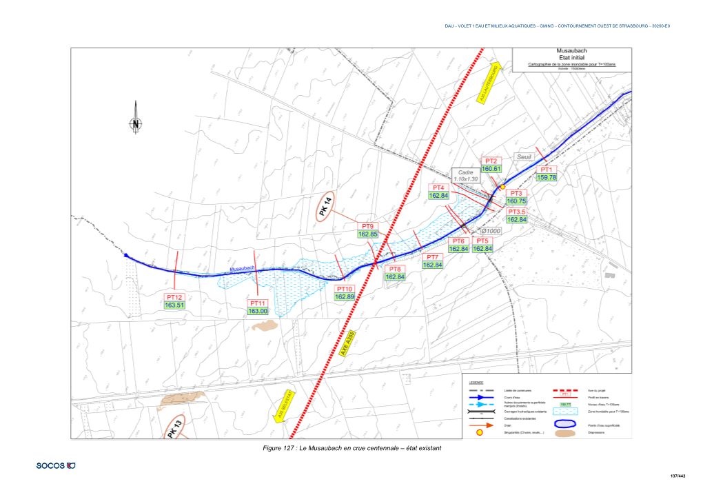 Figure 127 : Le Musaubach En Crue Centennale – État Existant