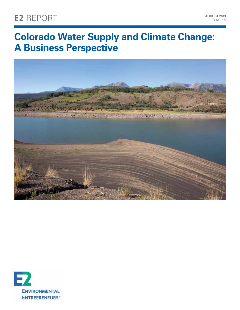 Colorado Water Supply and Climate Change - a Business Perspective (PDF)