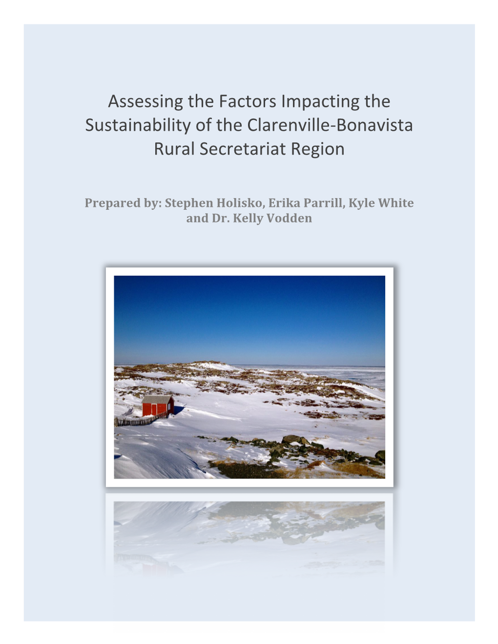 Assessing the Factors Impacting the Sustainability of the Clarenville-Bonavista Rural Secretariat Region