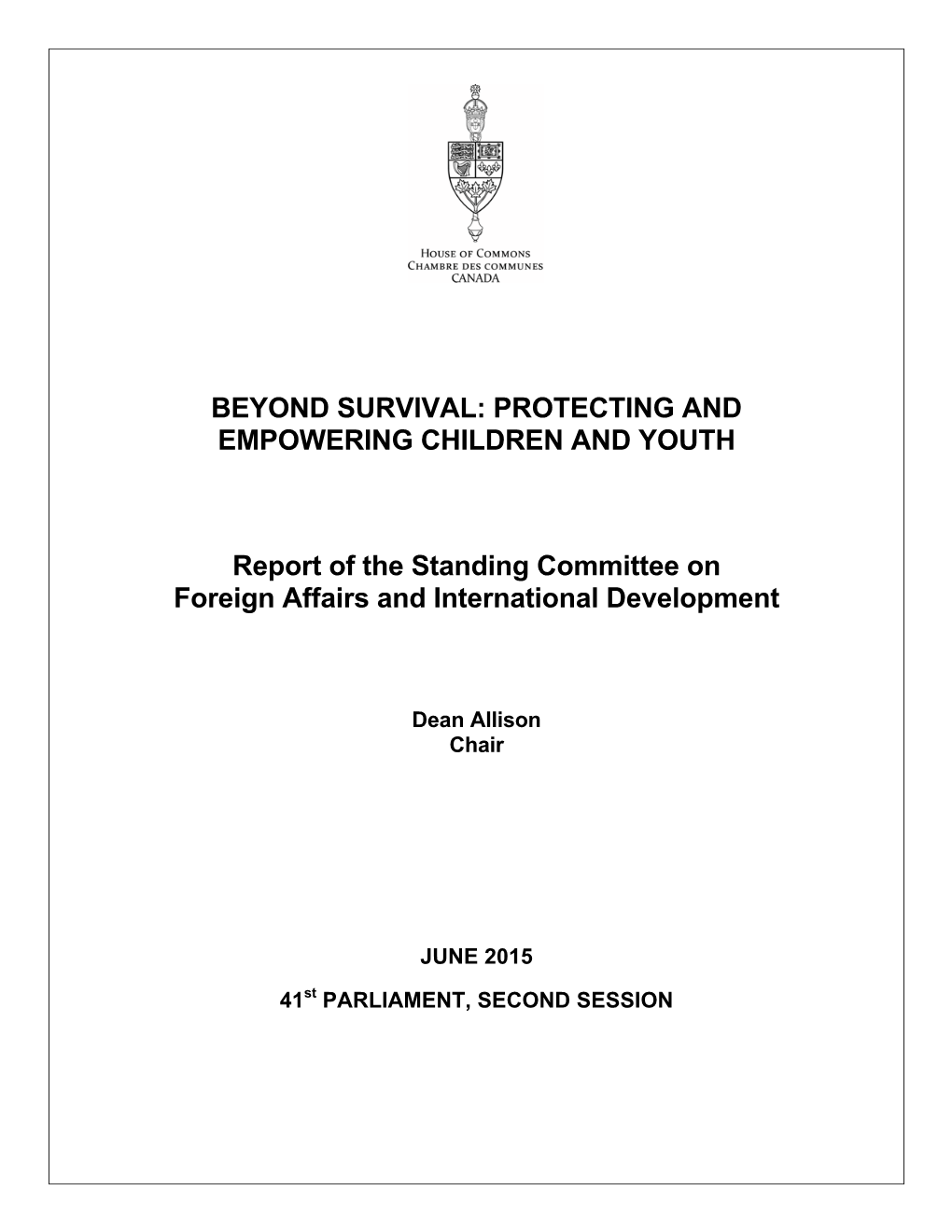Beyond Survival: Protecting and Empowering Children and Youth