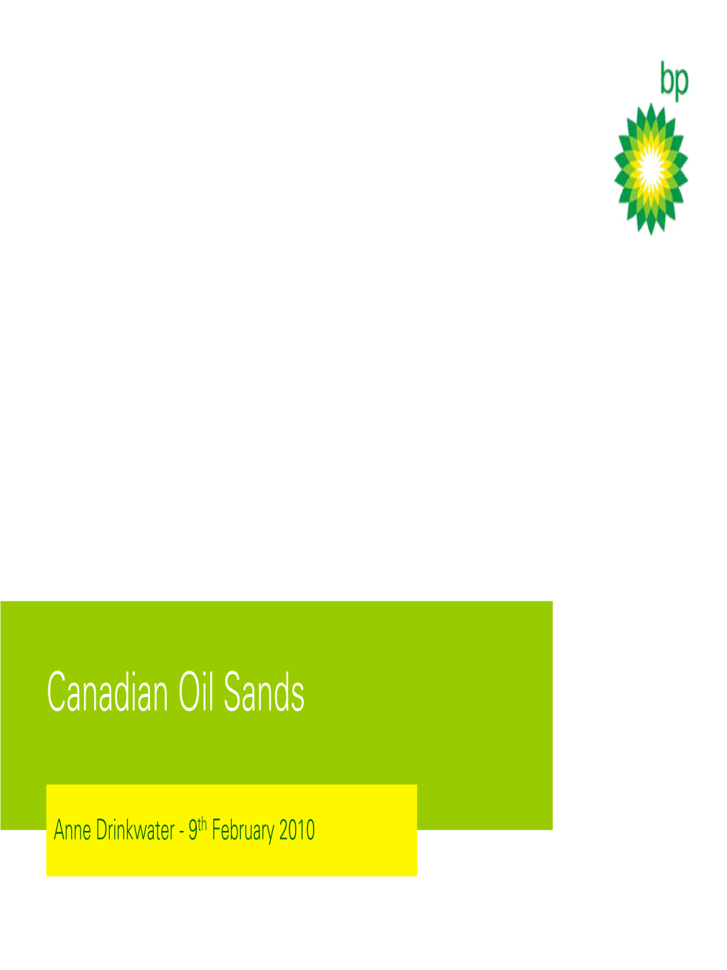 Canadian Oil Sands