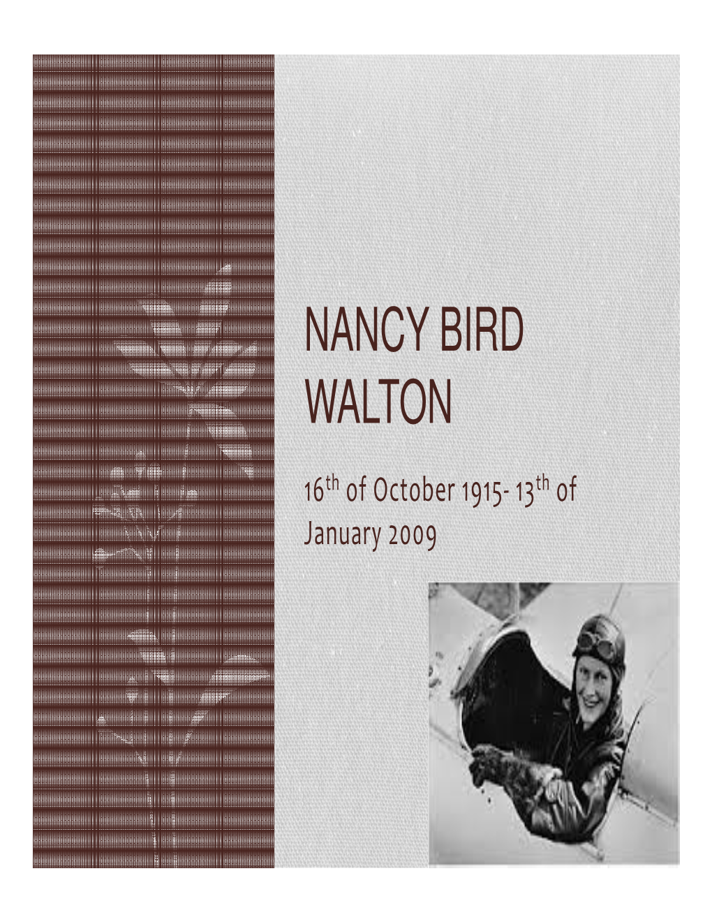 Nancy Bird Walton