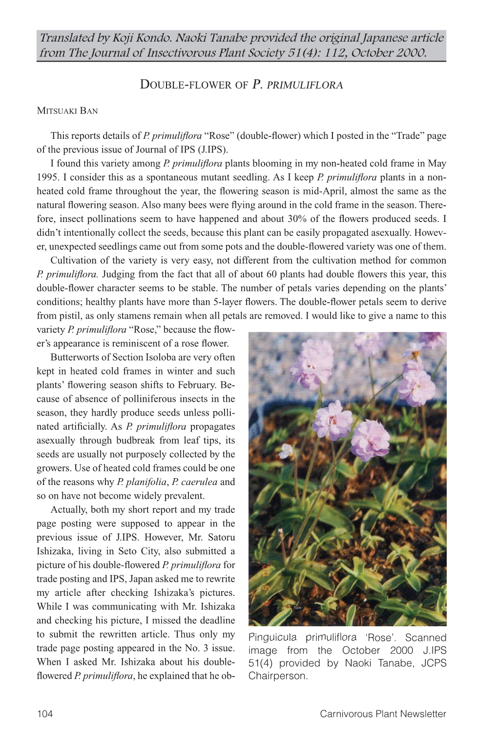 Carnivorous Plant Newsletter, Volume 43, Number 3, Septemver 2014