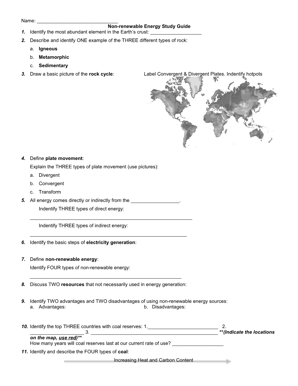 Study Guide to Chapter 5