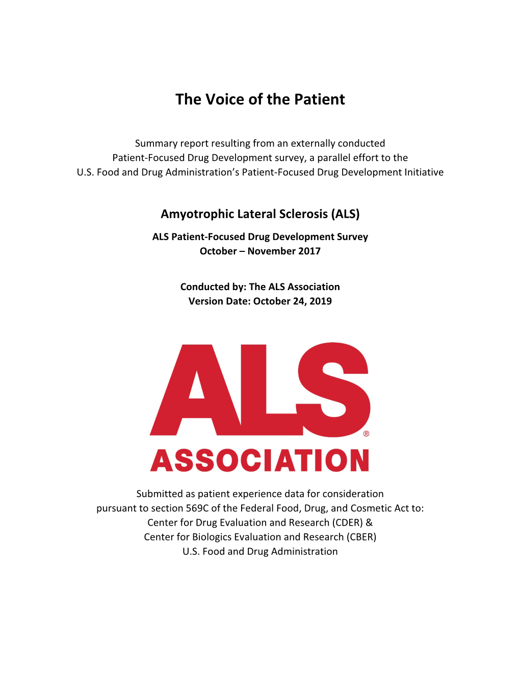 ALS Voice of the Patient Report